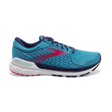 Chaussures Running Route Brooks Adrenaline GTS 21 Femme Bleu / Rose | KWQU-29304