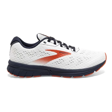 Chaussures Running Route Brooks Anthem 4 Homme Blanche / Bleu Marine / Rouge | FMWB-73908