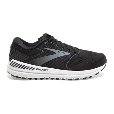 Chaussures Running Route Brooks Beast '20 Homme Noir / Grise | LEZB-39417