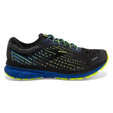 Chaussures Running Route Brooks Ghost 13 Homme Noir / Bleu | LDOH-05719