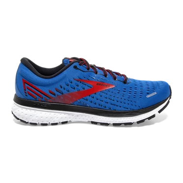 Chaussures Running Route Brooks Ghost 13 Homme Bleu / Rouge / Blanche | TMGI-96013