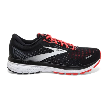 Chaussures Running Route Brooks Ghost 13 Femme Noir / Corail | WJIL-95362