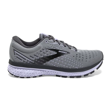 Chaussures Running Route Brooks Ghost 13 Femme Grise / Noir / Violette | YXWD-46521