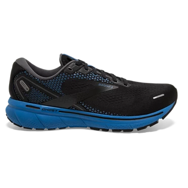 Chaussures Running Route Brooks Ghost 14 Homme Noir / Bleu | ZPGA-63409