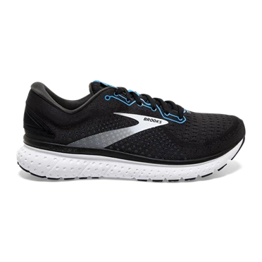 Chaussures Running Route Brooks Glycerin 18 Homme Noir / Bleu / Blanche | DPAN-06849