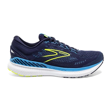 Chaussures Running Route Brooks Glycerin GTS 19 Homme Bleu Marine / Bleu | KUIT-46120