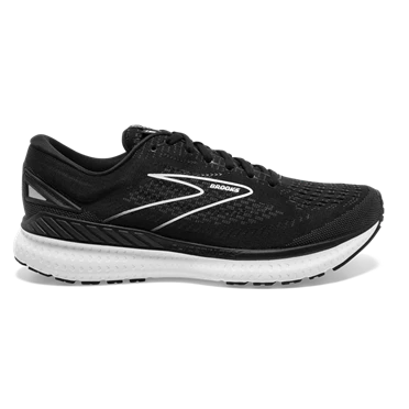 Chaussures Running Route Brooks Glycerin GTS 19 Femme Noir / Blanche | PIEW-10726