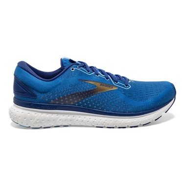 Chaussures Running Route Brooks Glycerin 18 Homme Bleu / Doré | RNPF-24365