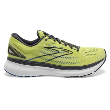 Chaussures Running Route Brooks Glycerin 19 Homme Jaune / Bleu Marine / Bleu | UGTQ-56742