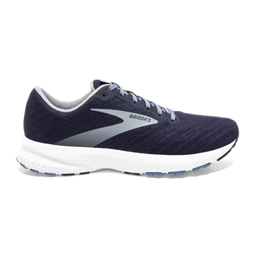 Chaussures Running Route Brooks Launch 7 Homme Bleu Marine / Grise / Blanche | DGCY-31428