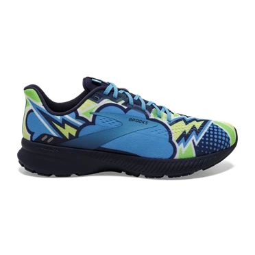 Chaussures Running Route Brooks Launch 8 Femme Bleu Marine / Bleu / Vert | ONVL-59704