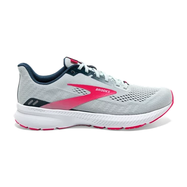 Chaussures Running Route Brooks Launch 8 Femme Bleu Marine / Rose | VBMQ-90356