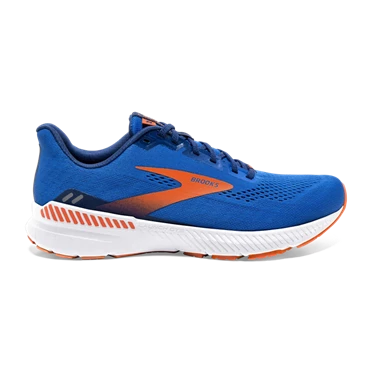 Chaussures Running Route Brooks Launch GTS 8 Homme Bleu / Orange / Blanche | IVUY-79360