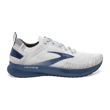 Chaussures Running Route Brooks Levitate 4 Homme Grise / Bleu | MSNT-82376