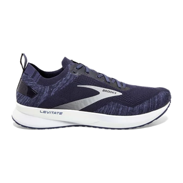 Chaussures Running Route Brooks Levitate 4 Homme Bleu Marine / Grise / Blanche | OFJY-37948