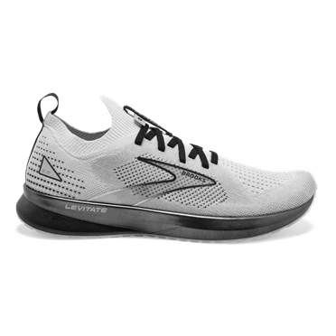 Chaussures Running Route Brooks Levitate StealthFit 5 Homme Blanche / Grise / Noir | OQHF-52638