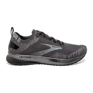 Chaussures Running Route Brooks Levitate 4 Homme Noir / Grise | XFYK-46891