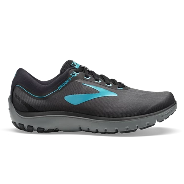 Chaussures Running Route Brooks PureFlow 7 Femme Grise / Noir / Vert | FTAP-98647