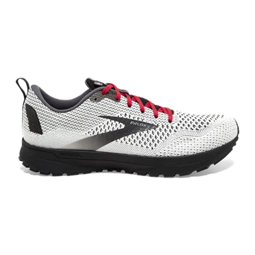 Chaussures Running Route Brooks Revel 4 Homme Blanche / Noir / Rouge | BFRZ-27908