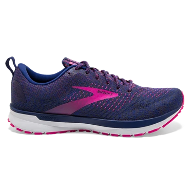 Chaussures Running Route Brooks Revel 4 Femme Bleu / Rose | ZUMV-14293