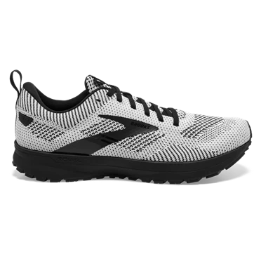 Chaussures Running Route Brooks Revel 5 Homme Blanche / Noir | CEZR-97183