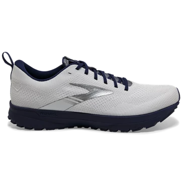 Chaussures Running Route Brooks Revel 5 Homme Blanche / Bleu | OLDA-75391