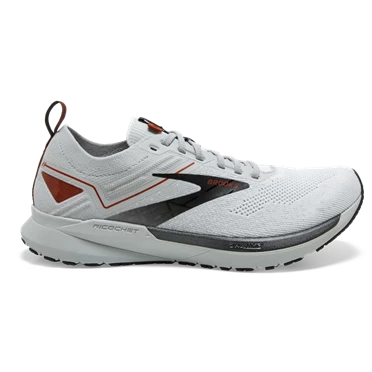 Chaussures Running Route Brooks Ricochet 3 Homme Blanche / Grise | UDGF-26185