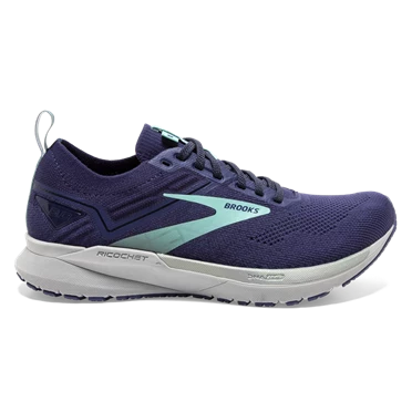 Chaussures Running Route Brooks Ricochet 3 Femme Bleu Marine / Bleu | UOZH-46251