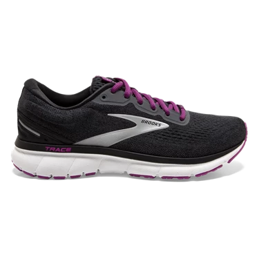 Chaussures Running Route Brooks Trace Femme Noir / Violette | XCES-95378