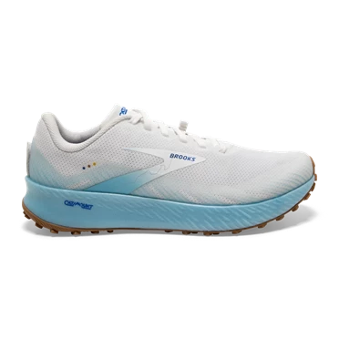 Chaussures Trail Running Brooks Catamount Homme Blanche / Turquoise Clair / Bleu | GFJZ-75210