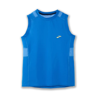 Haut Running Brooks Atmosphere Sans Manches Femme Bleu | HFSY-52314