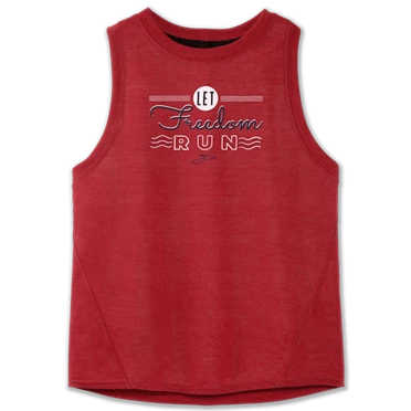 Haut Running Brooks Distance Graphic Tank Femme Marron | ELVH-72854