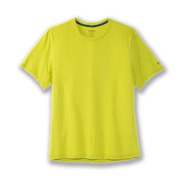 Haut Running Brooks Distance Homme Jaune | FQHK-21908