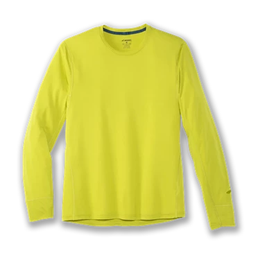 Haut Running Brooks Distance Homme Jaune | LPOH-53098