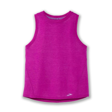 Haut Running Brooks Distance Tank Femme Rose | DTWC-31509