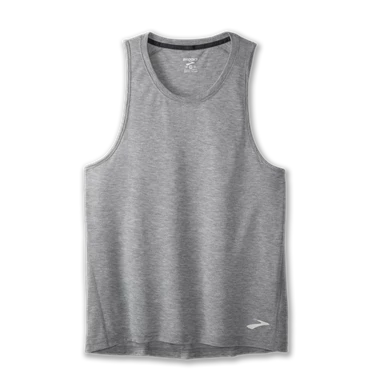 Haut Running Brooks Distance Tank Homme Grise | OJCM-71259