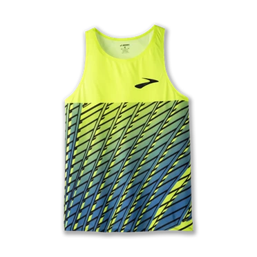 Haut Running Brooks Elite Singlet Homme Blanche | BAWF-98672