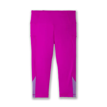 Pantalon Running Brooks Method 1/2 Crop Tight Femme Rose | JUFA-48597