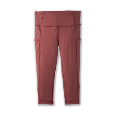 Pantalon Running Brooks Method 1/2 Crop Tight Femme Marron | MEAC-06179