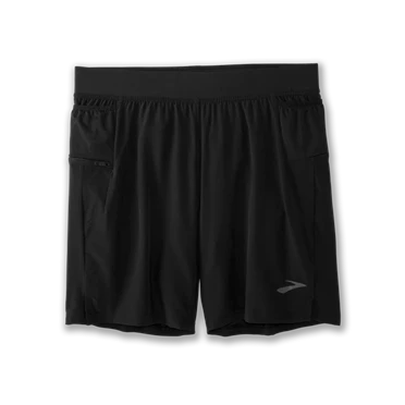 Pantalon Running Brooks Sherpa 7" 2-in-1 Homme Noir | JNPS-97568