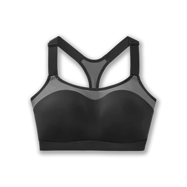 Soutien Gorge Running Brooks Dare Racerback Femme Grise / Noir | HCAO-70138