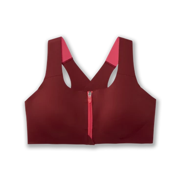 Soutien Gorge Running Brooks Dare Zip Femme Bordeaux | XUYQ-61230