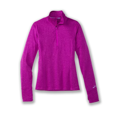 Veste Running Brooks Dash 1/2 Zip Femme Violette / Rose | ARBE-42508