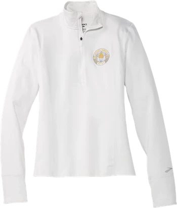 Veste Running Brooks Dash 1/2 Zip Femme Blanche | AXEK-64829