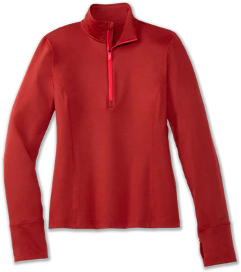 Veste Running Brooks Dash 1/2 Zip Femme Rose / Rose | FWRP-04137