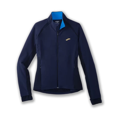 Veste Running Brooks Fusion Hybrid Femme Bleu Marine / Bleu | OTRY-43608